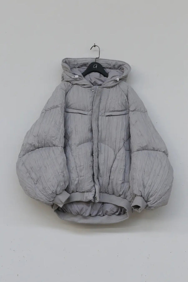 Chenpeng grey puffer puffer jacket cp20awj002
